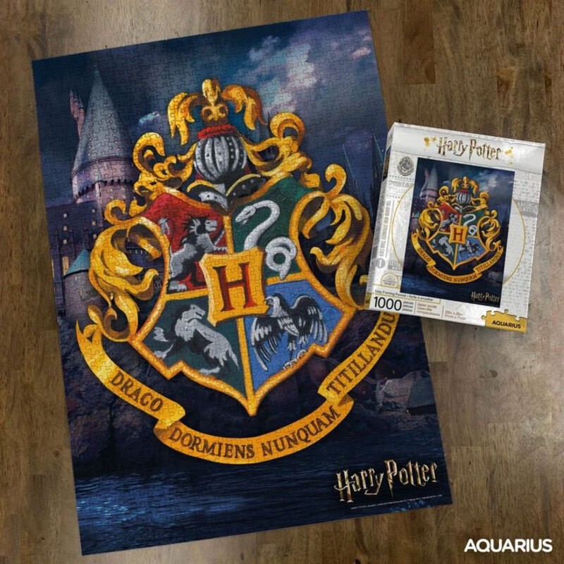 Puzzle di Harry Potter con logo di Hogwarts (1000 pezzi)
