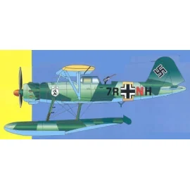 Heinkel He 114 . Version with radial engine Planet make the version with the inline engine.