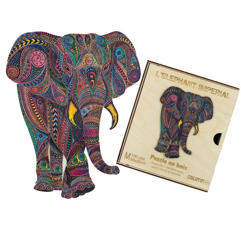 Puzzle Creatif puzzle Puzzle in legno L'elefante imperiale