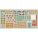 Mikoyan MiG-17 Fresco Color and Markings and 1:72 decals for 12 aircraft