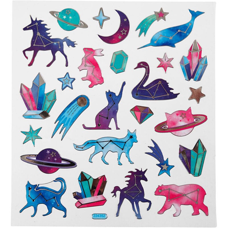 Cc hobby Adesivi, segni zodiacali animali, 15x16,5 cm, 1 fo