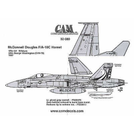  Decalcomania McDonnell Douglas F/A-18C 164212 AG/400 VFA-131 Wildcats USS George Washington