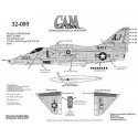 Decalcomania Douglas A-4E (1) 150001 AJ/500 VA-152 Wild Aces CAG USS Shangri-La 1970