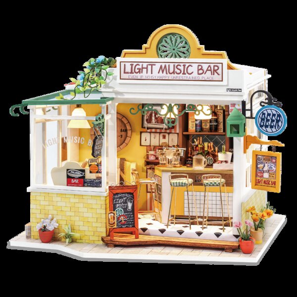 Bar in miniatura fai-da-te “Light Music Bar” DG147 – Robotime