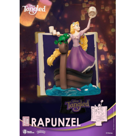 Disney Diorama PVC D-Stage Story Book Series Rapunzel Nuova versione 15 cm