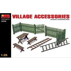  Village Accessories. Gate benches and ladders