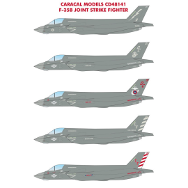  Decalcomania Opzioni di marcatura Lockheed-Martin F-35B Joint Strike Fighter per tutti gli operatori F-35B Lightning II