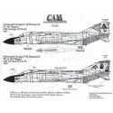 Decalcomania F-4J Phantom (2) 157299 AC/206 VF-103 Sluggers USS Saratoga 1971 157308 AA/100 VF-11 CAG USS Forrestal 1976