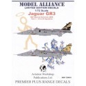 Decalcomania Sepecat Jaguar GR.3 Special schemes Part 1. (2) XX117 PA 16 Squadron 90th Anniversary 2005 black tail with gold mar