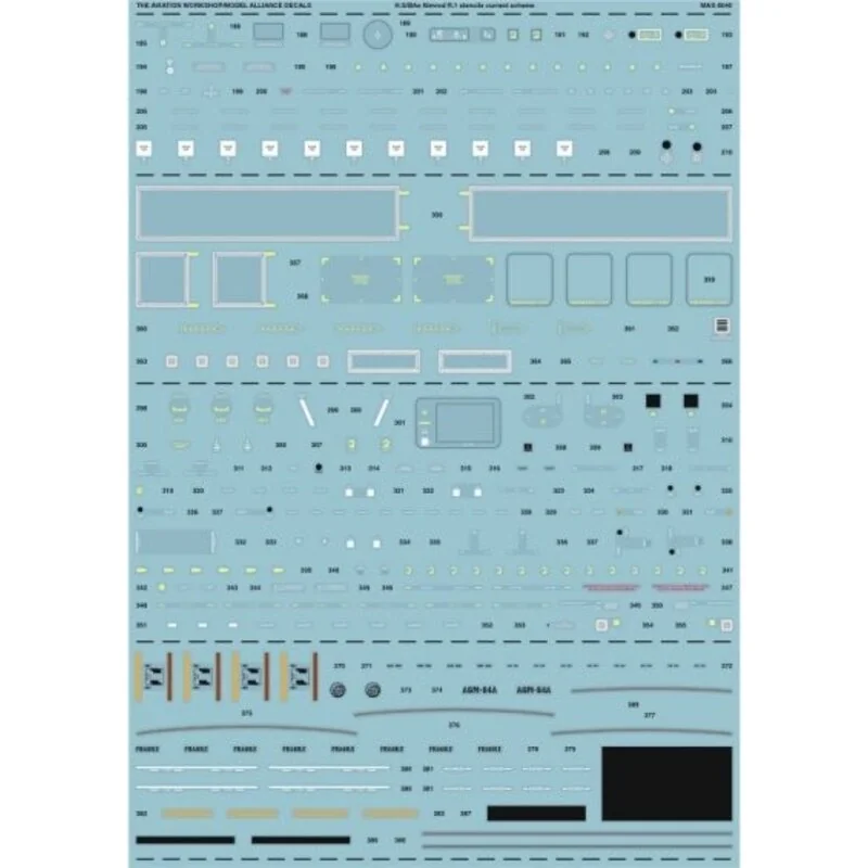 Decalcomania BAe Nimrod MR.1 Stencil Data (Current Grey Scheme)