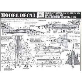 Decalcomania Royal Navy/RN Wessex HU 5 1964-81. 707 771 772 829 845 846 847 848 Squadrons and HMS London Bulwark and RFAs Olna T