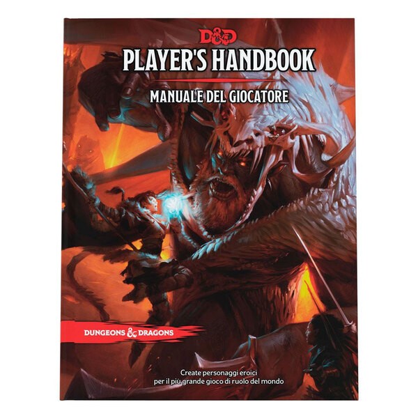 D&D Dungeon & Dragons Manuale Del Giocatore - Manuale Wizards Of The Coast  5° edizione