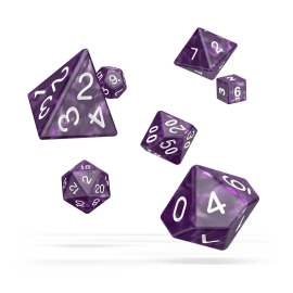 Oakie Doakie Dice Oakie Doakie Dice RPG Set Marble - Purple (7)
