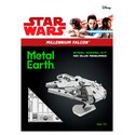 MetalEarth: STAR WARS MILLENNIUM FALCON 7.13x5.55x4.56cm, modello in metallo 3D con 2 fogli, su carta 12x17cm, 14+