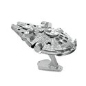 MetalEarth: STAR WARS MILLENNIUM FALCON 7.13x5.55x4.56cm, modello in metallo 3D con 2 fogli, su carta 12x17cm, 14+