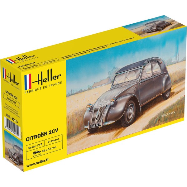 Heller 80159 - Modellino da Costruire, Auto Citroen 11 CV, Scala 1:43