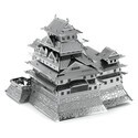 Architettura di MetalEarth: HIMEJI CASTLE 7.2x6.9x6cm, modello 3D in metallo con 3 fogli, su carta 12x17cm, 14+