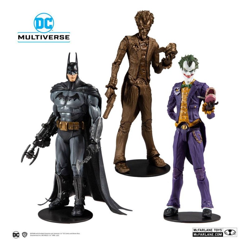 Action figure Mcfarlane toys Assortimento di personaggi Batman Arkham Asylum  18...