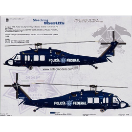  Decalcomania La polizia messicana Sikorsky S-70A Black Hawk XC-ATA, XC-ATF