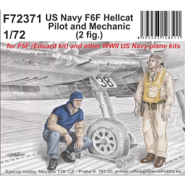 Figurini Pilota e meccanico della US Navy Grumman F-6F Hellcat