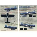 Decalcomania Vought F4U Corsair Il set completo 1,5 foglie