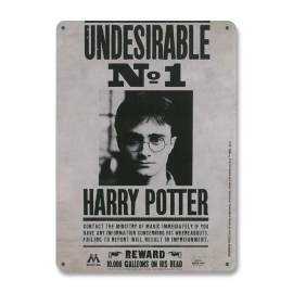  Targa in metallo di Harry Potter Indesiderabile n. 1 15 x 21 cm