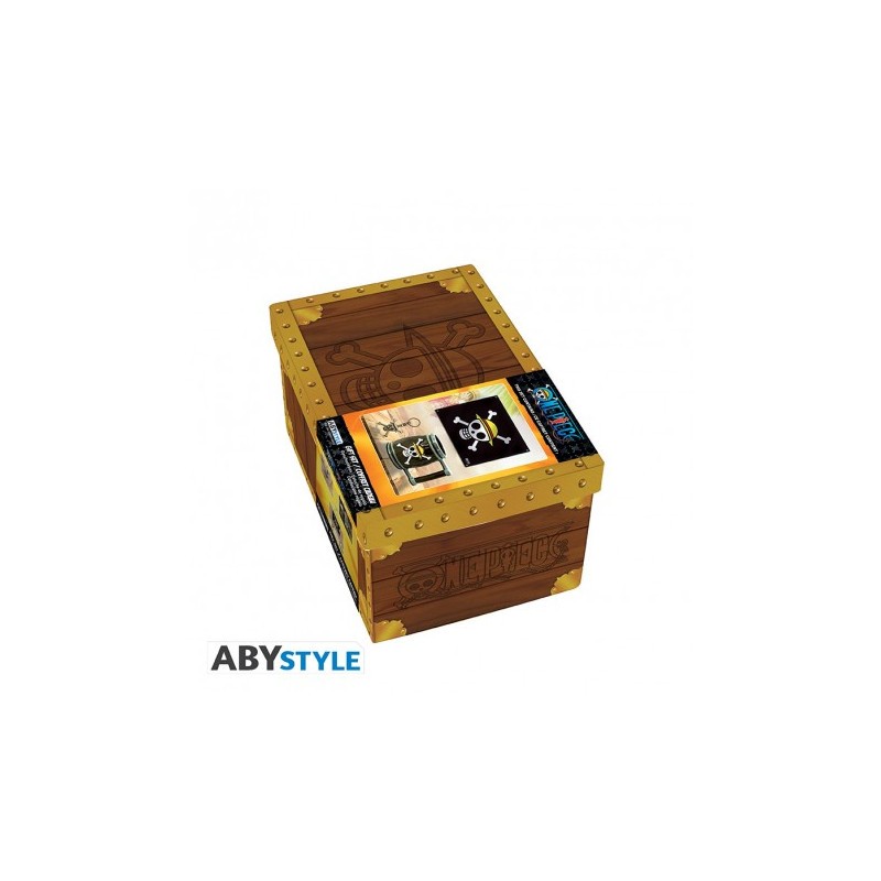 ABYstyle - One Piece Confezione Regalo Premium Bandiera + Portachiavi 3D +  Tazza Heat Change