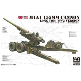 Kit Modello M1A1 155mm Long Tom Cannon (versione WW2) Molte nuove parti con utensili tra cui M2 agile, lucchetto e cordino da vi
