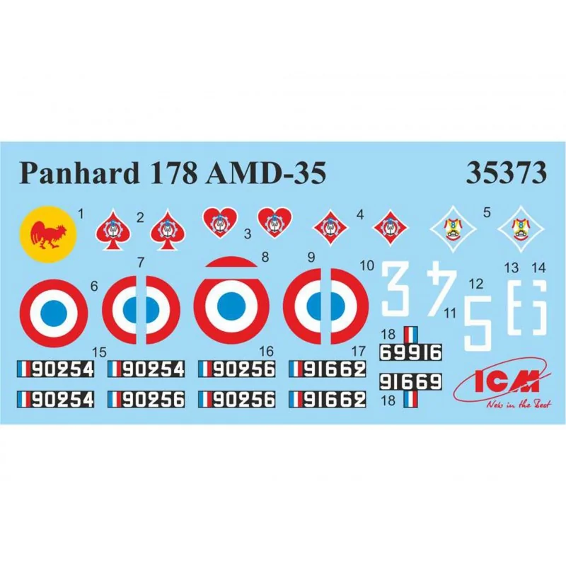 Panhard 178 AMD-35, la seconda guerra mondiale francese blindato (100% nuovi stampi)