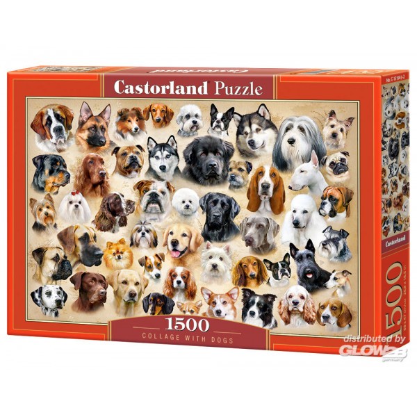 Puzzle 1500 pz - Mappa del Mondo di Animali Fantastici