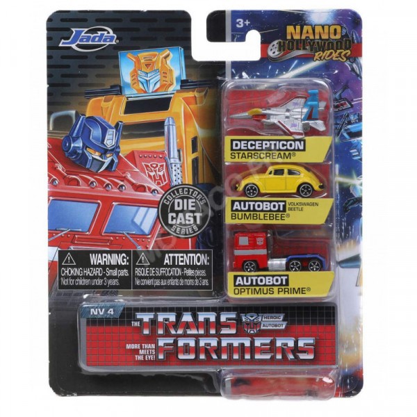 Automodello Jada toys SET DI 3 NANO AUTO TRANSFORMERS SERIE NV-4