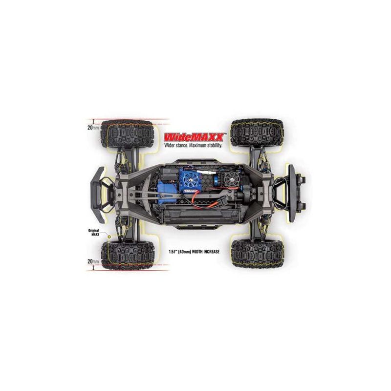 Buggy rc Traxxas MAXX 4X4 WIDEMAXX BRUSHLESS nel 1001hobbies  (Ref.89086-4-RNR)