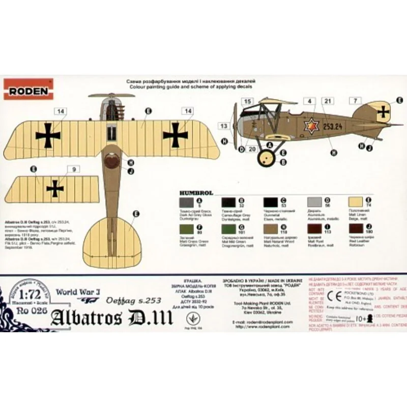 Albatros D.III Oeffag s.253