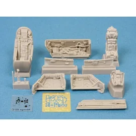 Dassault Mirage III cockpit and wheel bays (per i kit modello da Eduard and Hobby Boss)