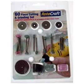  60 Piece Cutting & Grinding Set. Suitable for use with all makes of mini rotary tools