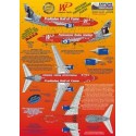 Decalcomania Boeing 737-300 WP Western Pacific N375TA ProRodeo Hall of Fame/Professional Rodeo Cowboys includes photo etch parts