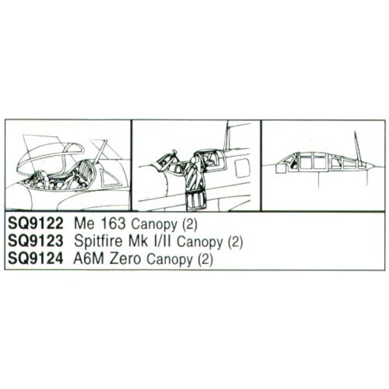 Messerschmitt Me 163 Komet x 2 (per i kit modello da Heller)