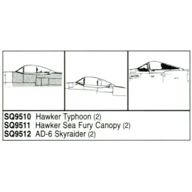 Hawker Sea Fury x 2 (per i kit modello da Hobbycraft)