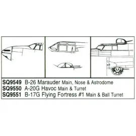 Martin B-26 canopy nose cone & blister