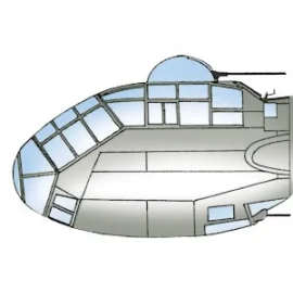 Junkers Ju 188 canopy (per i kit modello da Dragon)