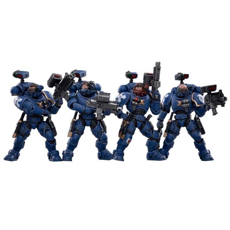 Warhammer 40k Pack de 3 Action Figurines 1/18 Ultramarines Aggressors Joytoy  12cm
