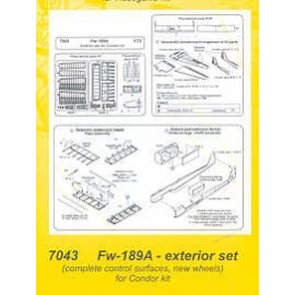 Focke Wulf Fw 189A exterior (per i kit modello da Condor)