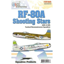  Decalcomania Lockheed RF-80A Shooting Stars (2)48-5467 FT-467 45th TRS Kimpo AB 1952 45-8375 FT-375 ′Ball of Fire′ (veteran of 