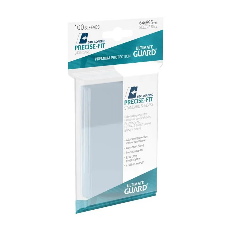 Ultimate Guard Precise-Fit Sleeves Side-Loading Standard Size Transparent (100)