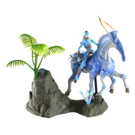 Figurina Avatar Figure Deluxe Medio Tsu'tey & Direhorse