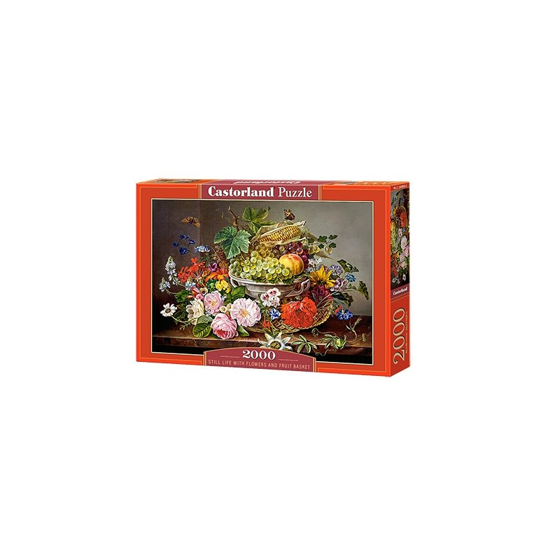 Castorland puzzle 2000 pezzi - Still Life with Flowers And Fruit