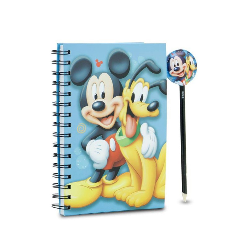 Cartoleria Karactermania Quaderno Disney con penna Topolino e Plutone