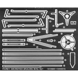  Fairey Swordfish strut bracing set etched (per i kit modello da Tamiya kit)