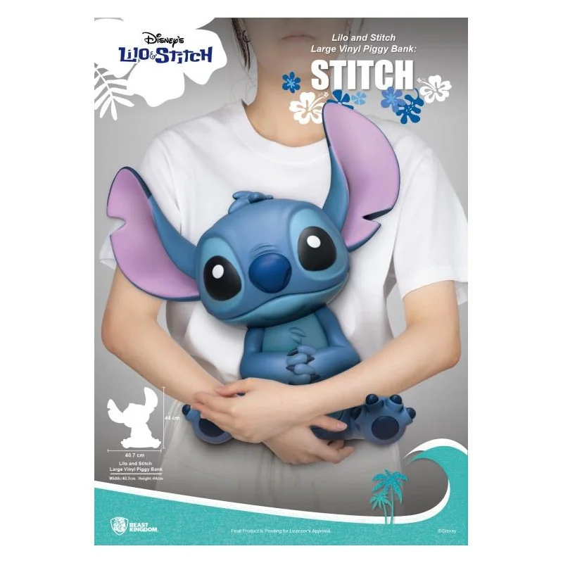 Salvadanaio Disney Lilo e Stitch - Stitch - Taglia L - 10 x 10 x