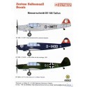 Decalcomania Messerschmitt Bf 108 Taifun Part 1. (3) D-IMTT Willy Messerschmitt′s personal aircraft overall RLM 63 light grey D-